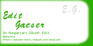 edit gacser business card